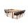  "Мадейра" обеденная группа на 6 персон, стулья "Марсель", роуп коричневый, фото 1 