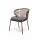  "Милан" стул плетеный из роупа, каркас алюминий коричневый (RAL8016), роуп коричневый круглый, ткань темно-серая, фото 1 