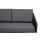  "Канны" диван модульный плетеный из роупа, каркас алюминий темно-серый (RAL7024), роуп темно-серый круглый, ткань темно-серая, фото 5 