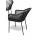  "Лион" обеденная группа на 4 персоны со стульями "Лион" темно-серый, круглый стол "серый гранит", фото 3 