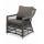  "Гранд Латте" кресло из искусственного ротанга, цвет графит, фото 1 