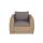  "Кальяри" кресло из искусственного ротанга (гиацинт), цвет соломенный, фото 2 
