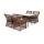  "Латте" обеденный стол из искусственного ротанга 140х80см, цвет коричневый, фото 5 
