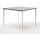  "Малага" обеденный стол из HPL 90х90см, цвет "серый гранит", каркас белый, фото 1 