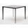  "Малага" обеденный стол из HPL 90х90см, цвет "серый гранит", каркас черный, фото 1 