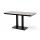  "Каффе" интерьерный стол из HPL квадратный 140х70см, цвет "серый гранит", подстолье двойное черное чугун, фото 3 