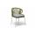  "Милан" стул плетеный из роупа, каркас алюминий светло-серый (RAL7035) шагрень, роуп салатовый круглый, ткань светло-серая, фото 3 