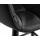 Стул барный DOBRIN NICOLE, черные матовые ножки, черная экокожа (P-01), фото 7 