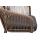  "Марсель" стул плетеный из роупа, каркас алюминий коричневый (RAL8016) шагрень, роуп коричневый круглый, ткань темно-серая, фото 5 
