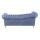  Голубой велюровый диван Lina Blue-W, фото 4 