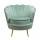  Дизайнерское кресло ракушка зеленое Pearl green, фото 1 