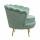  Дизайнерское кресло ракушка зеленое Pearl green, фото 3 
