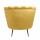  Дизайнерское кресло ракушка Pearl yellow желтый, фото 4 
