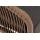  "Канны" кресло плетеное из роупа, каркас алюминий коричневый (RAL8016), роуп коричневый круглый, ткань темно-серая, фото 5 