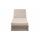  "Ривьера" шезлонг плетеный из роупа, каркас алюминий белый муар, роуп бежевый круглый, ткань бежевая, фото 2 