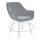  Стул DikLine 252 М поворотный, B22 GREY, ножки белые, фото 1 