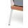  "Диего" кресло плетеное из роупа, каркас алюминий светло-серый (RAL7035) шагрень, роуп оранжевый меланж круглый, ткань светло-серая, фото 11 