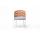  "Диего" стул плетеный из роупа, каркас из стали светло-серый (RAL7035) шагрень, роуп оранжевый меланж круглый, ткань светло-серая, фото 2 