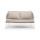  "Милан" диван 2-местный плетеный из роупа, каркас алюминий белый муар, роуп бежевый круглый, ткань бежевая 035, фото 3 