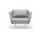  "Монако" кресло плетеное из роупа, каркас алюминий светло-серый (RAL7035) муар, роуп светло-серый 40 мм, ткань светло-серая, фото 3 
