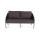  "Канны" диван 2-местный плетеный из роупа, каркас алюминий темно-серый (RAL7024) муар, роуп темно-серый круглый, ткань темно-серая 019, фото 2 