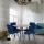  Стул обеденный Sweet велюр, 46х55х88, Blue (синий), фото 15 
