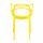  Стул Cat Chair (mod. 028) пластик, 53 x 59 x 82,5 см, желтый (Yellow Y-01) (Комплект из 2 шт.), фото 4 