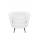  Низкое кресло Pearl White, фото 1 