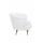  Низкое кресло Pearl White, фото 3 