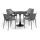  "Беллини" обеденная группа на 4 персоны, цвет темно-серый, фото 2 