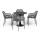  "Беллини" обеденная группа на 4 персоны, цвет темно-серый, фото 4 