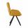  Стул DikLine 501 поворотный NS Gold горчица, ножки черные, фото 3 