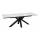  Стол DikLine SFE160 Керамика Tianshan White (белый полуглянец)/подстолье черное/опоры черные (2 уп.), фото 2 