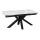 Стол DikLine SFE160 Керамика Tianshan White (белый полуглянец)/подстолье черное/опоры черные (2 уп.), фото 1 