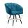  Стул DikLine 442 поворотный, M19 бирюза, ножки черные, фото 1 