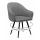  Стул DikLine 439 поворотный, C56 серый, ножки черные, фото 1 