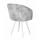  Стул DikLine 442 поворотный, M13 светло-серый, ножки белые, фото 2 