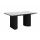  Стол DikLine EKD160, Керамика Белый глянец (К8/2), опоры черные (2 уп.), фото 1 