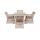  "Айриш" обеденная группа плетеная на 4 персоны, цвет бежевый, фото 13 