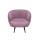  Мягкое кресло Benee Pink на черных ножках, фото 2 