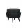  Пуф Pearl Adorn Black на черных ножках, фото 2 