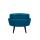  Пуф Pearl Adorn Marine на черных ножках, фото 1 