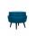  Пуф Pearl Adorn Marine на черных ножках, фото 2 