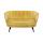  Дизайнерский диван Pearl Double Yellow на черных ножках, фото 1 