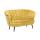  Дизайнерский диван Pearl Double Yellow на черных ножках, фото 2 