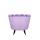  Низкое кресло ракушка Pearl Purple на черных ножках, фото 4 