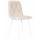  Стул обеденный DOBRIN CHILLY ROMBO, Бежевый Simple 44, основание белое, фото 1 