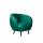  Мягкое кресло Small Benee Green V2 на черных ножках, фото 1 