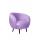  Мягкое кресло Small Benee Purple на черных ножках, фото 1 