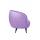  Мягкое кресло Small Benee Purple на черных ножках, фото 3 